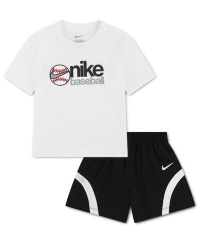 Nike Детский комплект из футболки с графикой Baseball и шорт Mesh 2-Piece Set