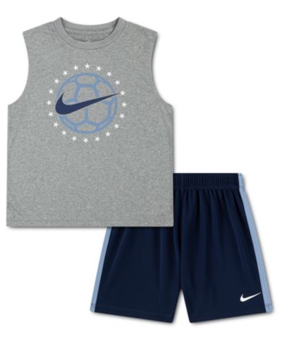 Nike Детский комплект из топа без рукавов и шорт, 2-предметный набор