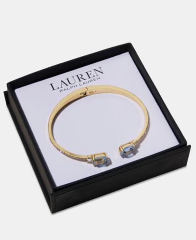 Lauren Ralph Lauren Crystal Stone Cuff Bracelet