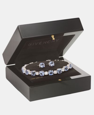 Комплект из браслета с фианитами Givenchy Cubic Zirconia и серьг-гвоздей