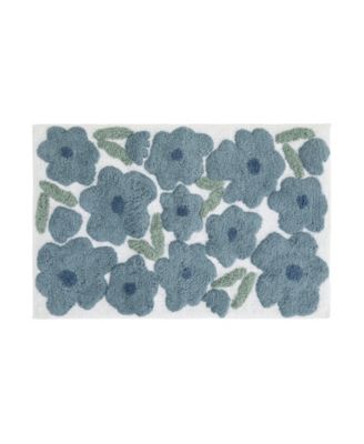 ienjoy Home Floral Cotton Bath Mat, 34" x 21"