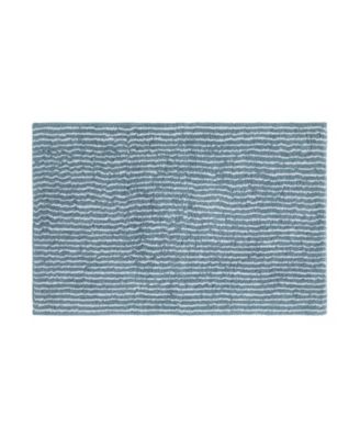 ienjoy Home Pinstripe Cotton Bath Mat, 34" x 21"