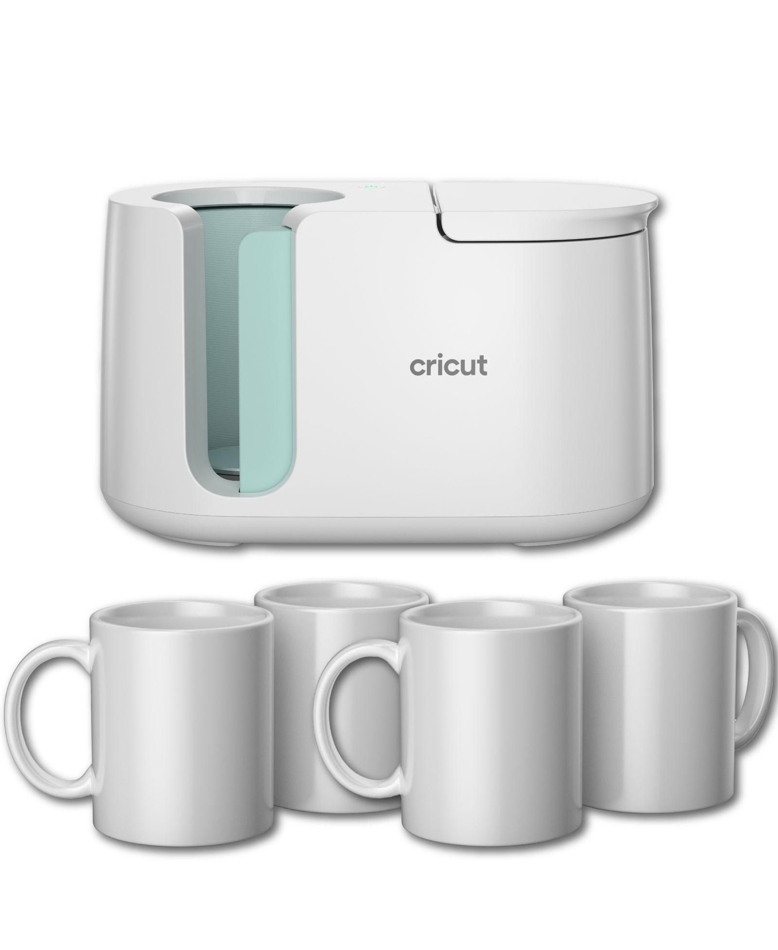 Cricut Mug Press Heat Press Machine with 4 Mug Blanks Bundle