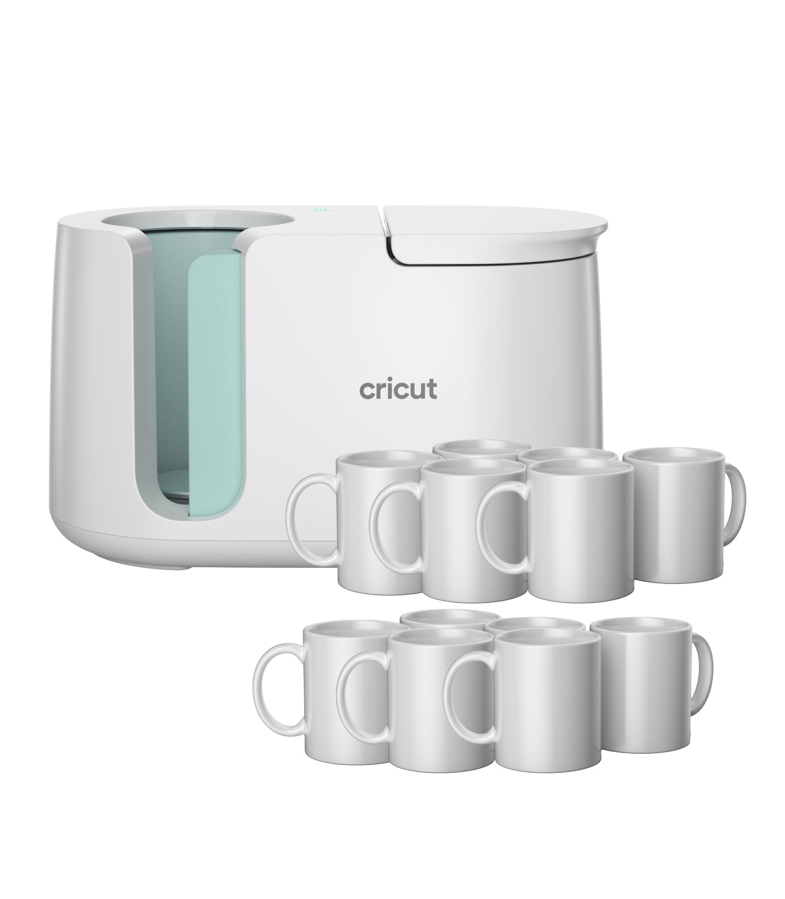 Cricut Mug Press Heat Press Machine with 12 Mugs Bundle