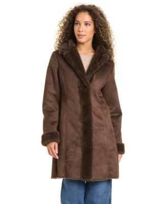 Jones New York женское пальто из искусственного овечьего меха