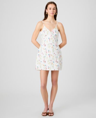 French Connection Women's Floral Print V-Neck Mini Dress