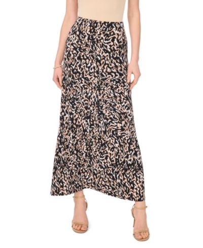 Vince Camuto Women's Printed Pull-On Midi Skirt