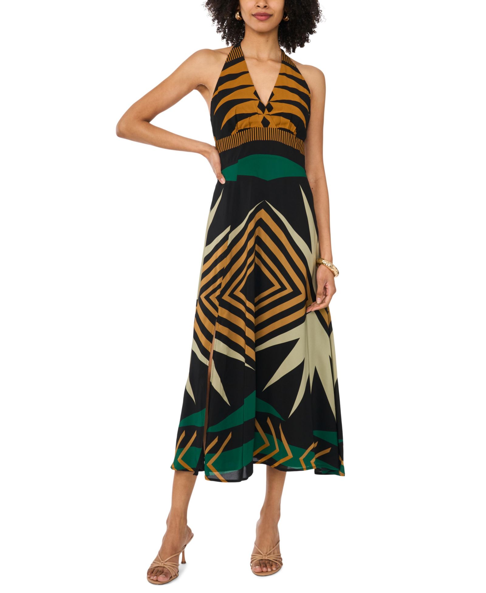 Женское миди-платье Vince Camuto Racerback V-Neck