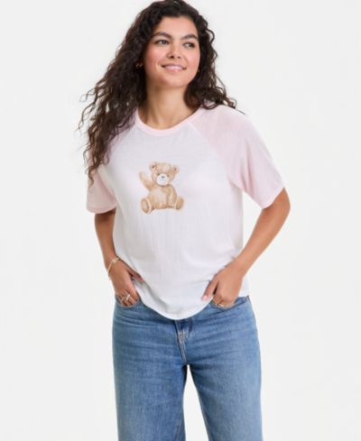 Топ Hippie Rose Juniors' с рукавом реглан