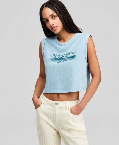 Майка And Now This Women's Graphic-Print Muscle Tank Top