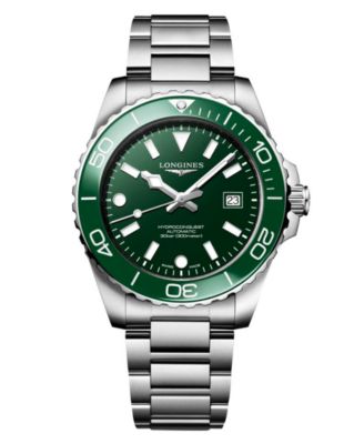 Longines мужские наручные часы HydroConquest с серебристым стальным браслетом, 42 мм