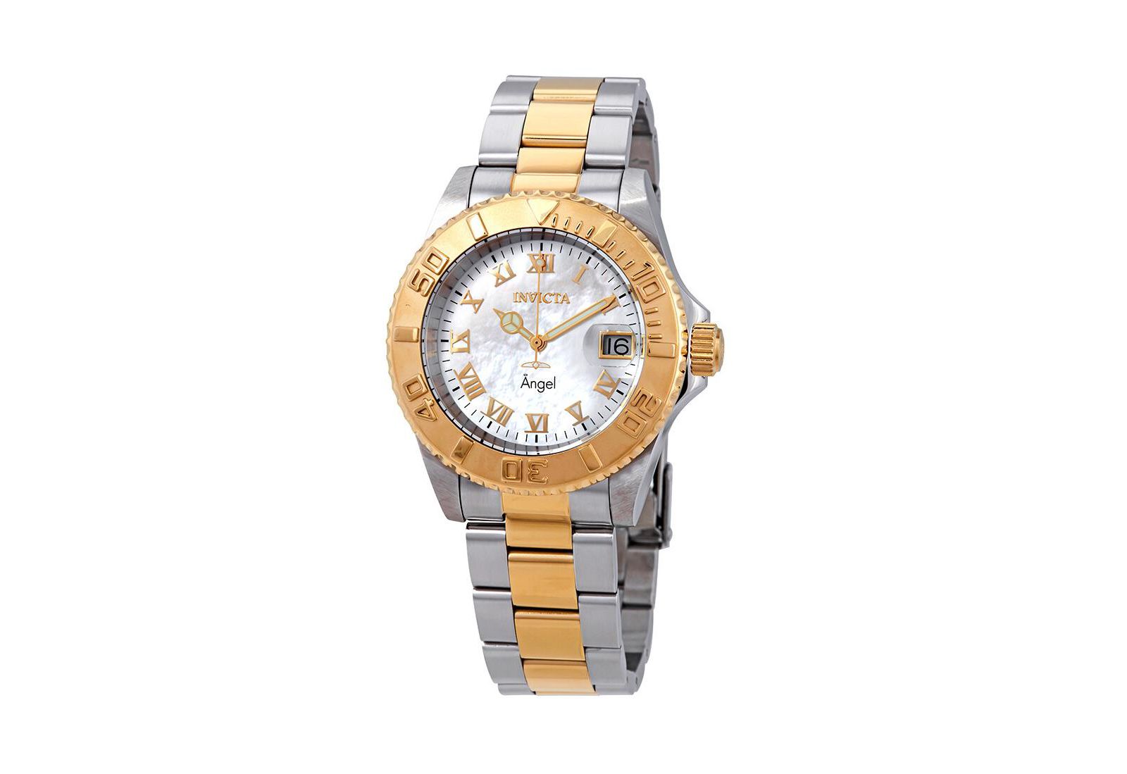 Invicta Женские часы 14364 Angel Quartz с перламутровым циферблатом
