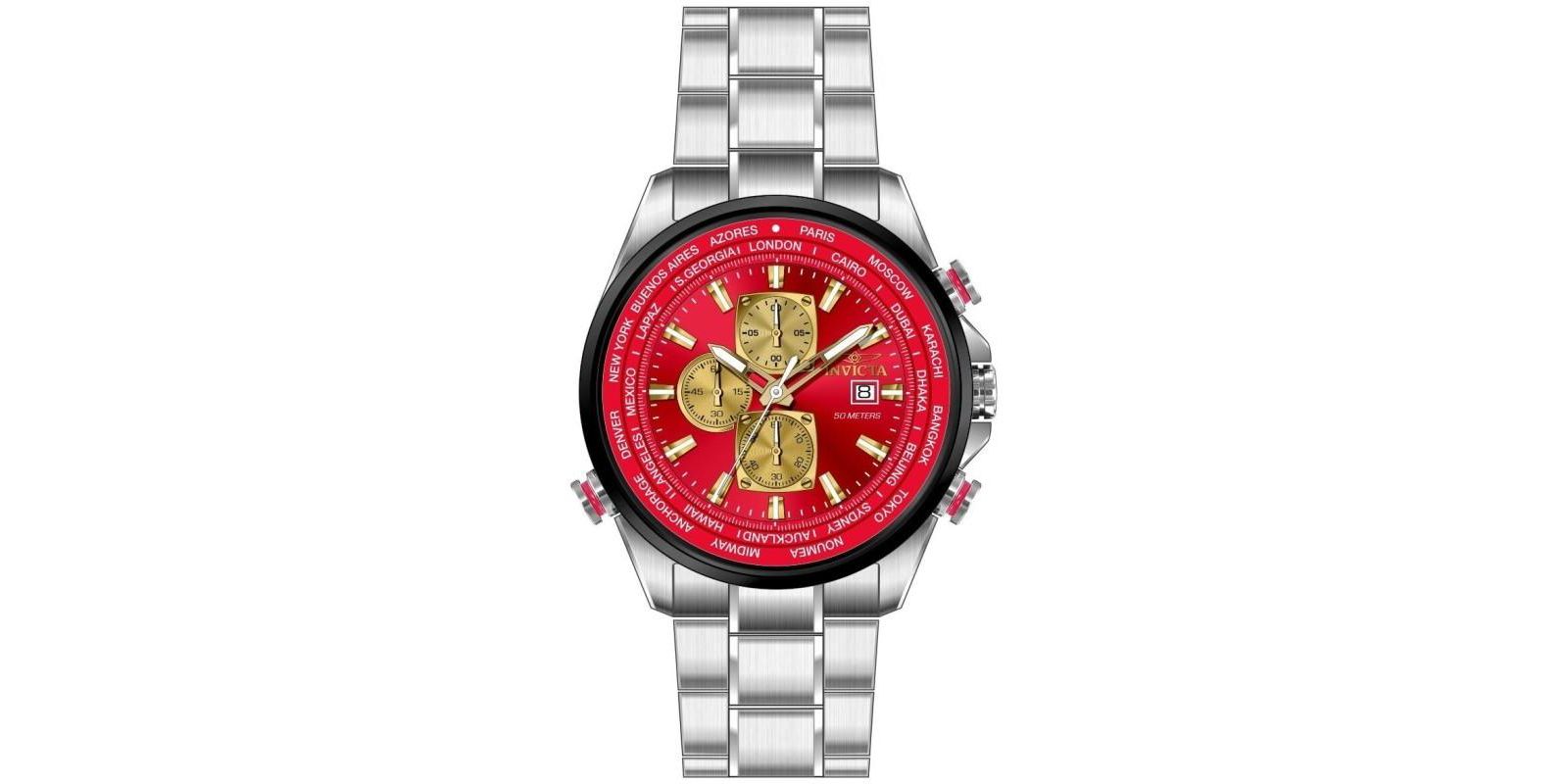 Invicta Men's 50502 Aviator Quartz VD57 Dial Watch
