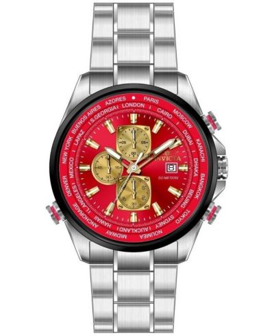 Invicta Men's 50502 Aviator Quartz VD57 Dial Watch
