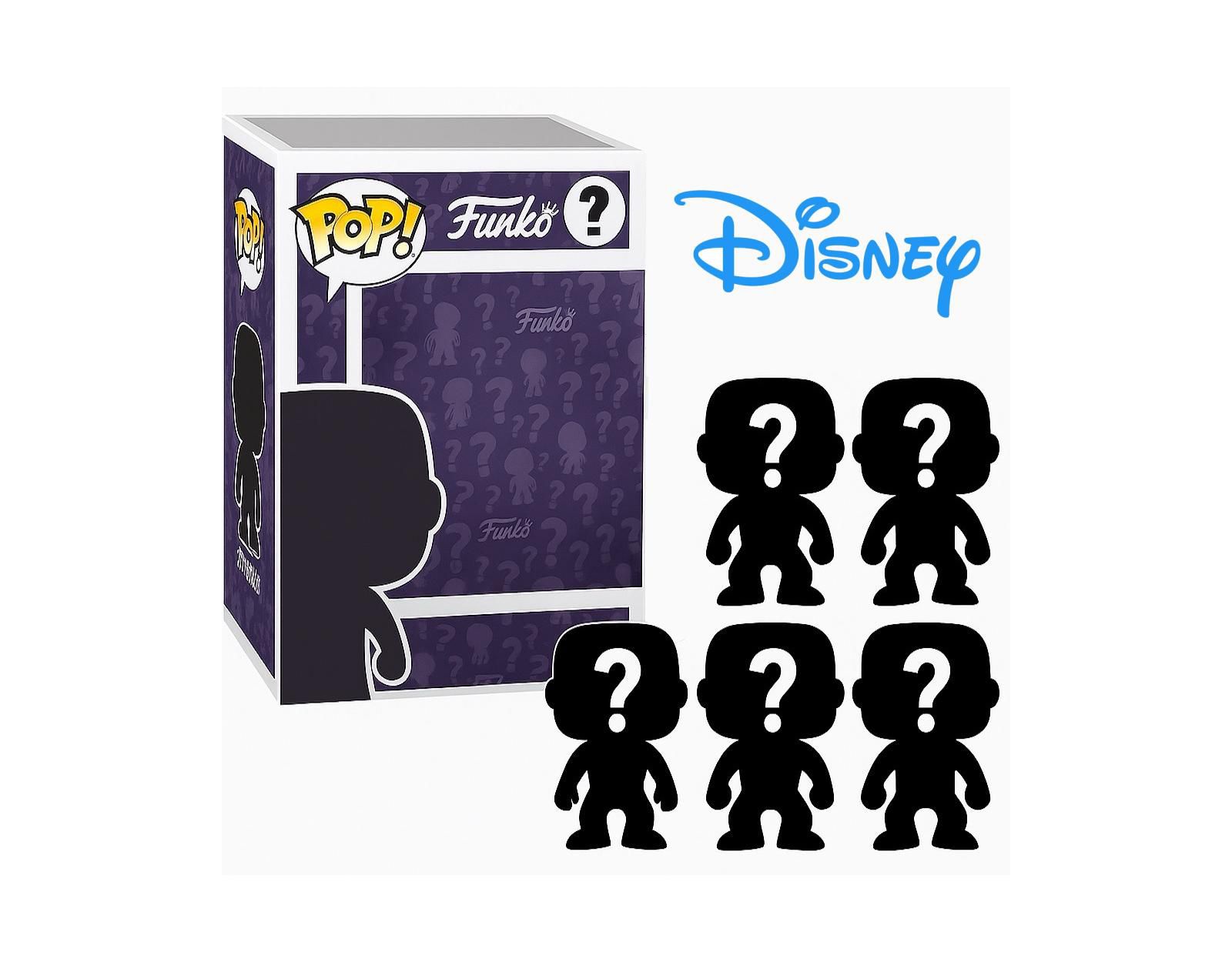 Funko Pop! Disney Blind Box 5-Piece Vinyl Figures, Ages 4+