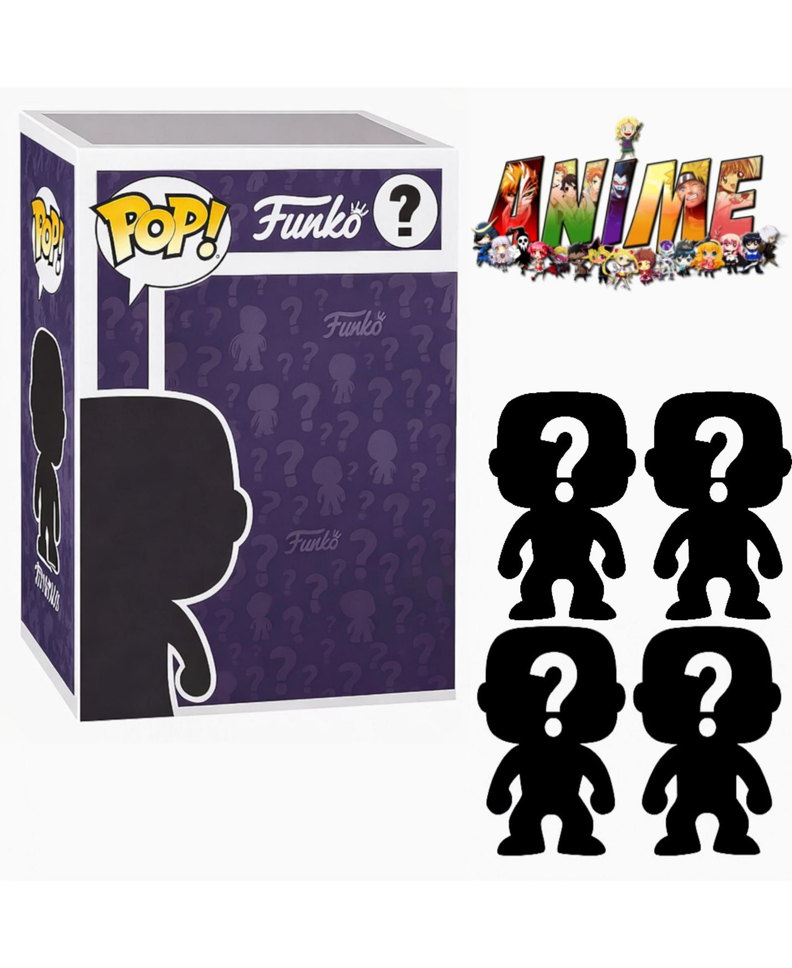 Funko набор из 4 сюрприз-фигурок Anime Pop!