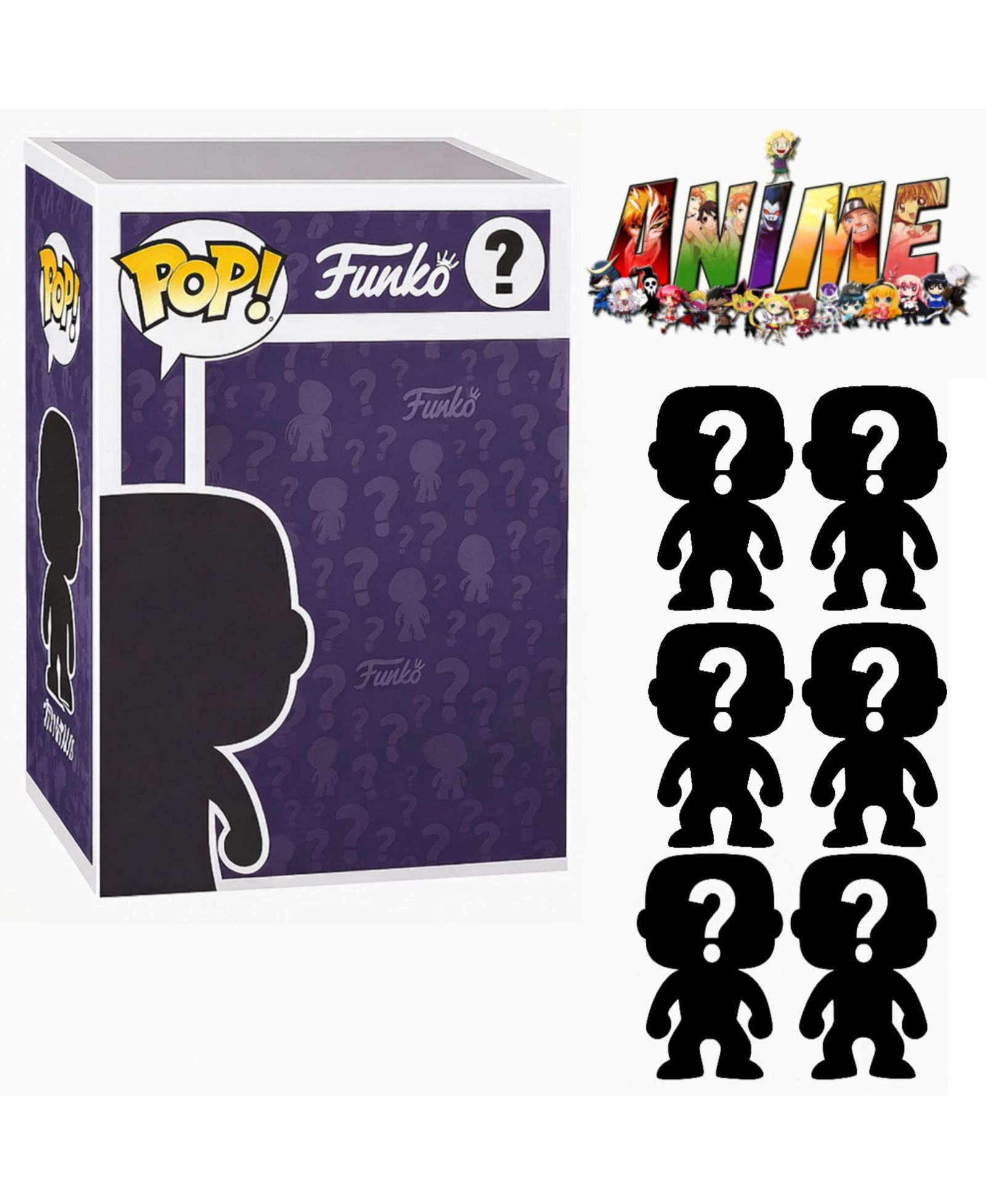 Funko набор из 6 сюрприз-фигурок Anime Pop!