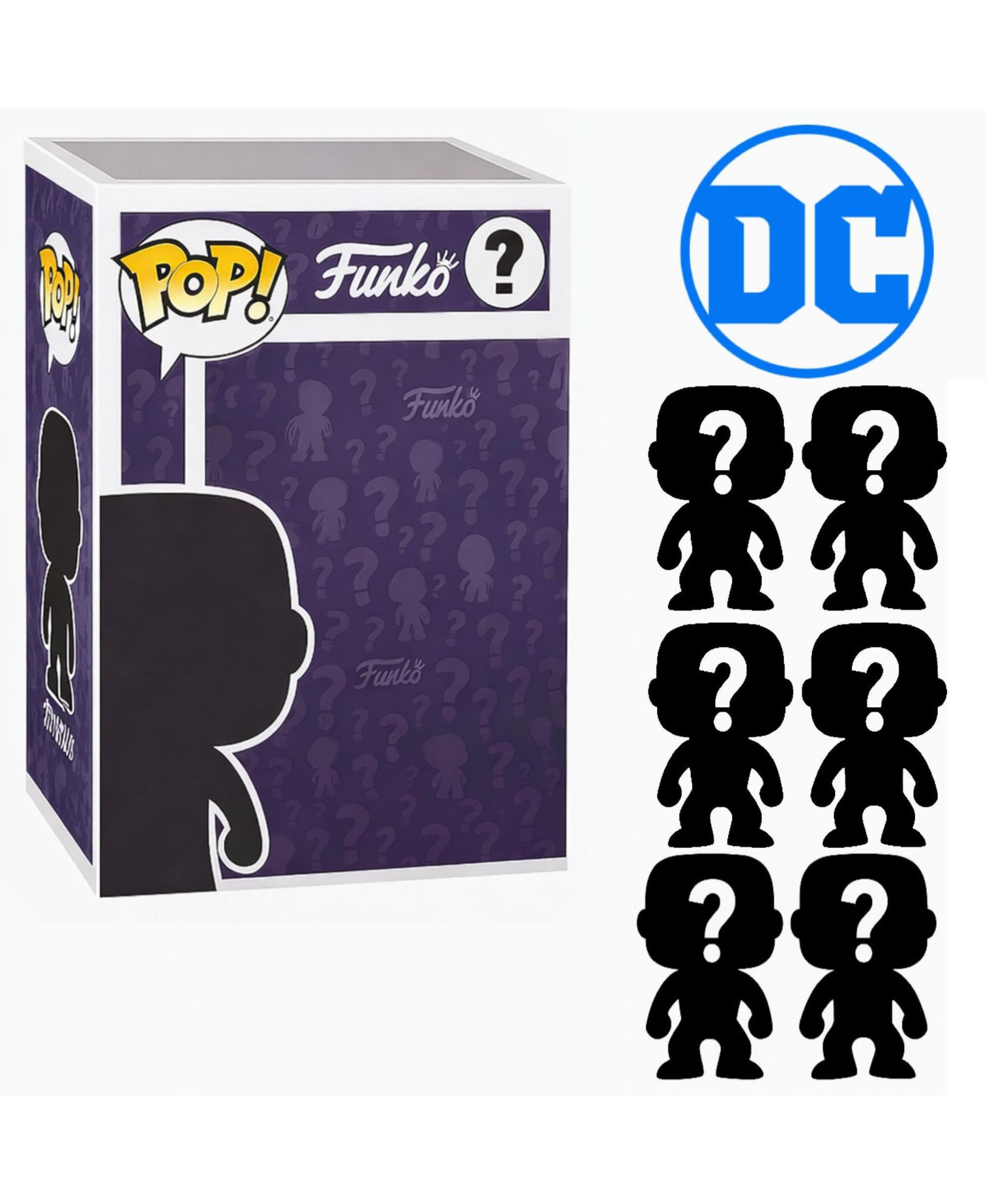 Funko набор из 6 фигурок Pop! DC Comics Mystery Box
