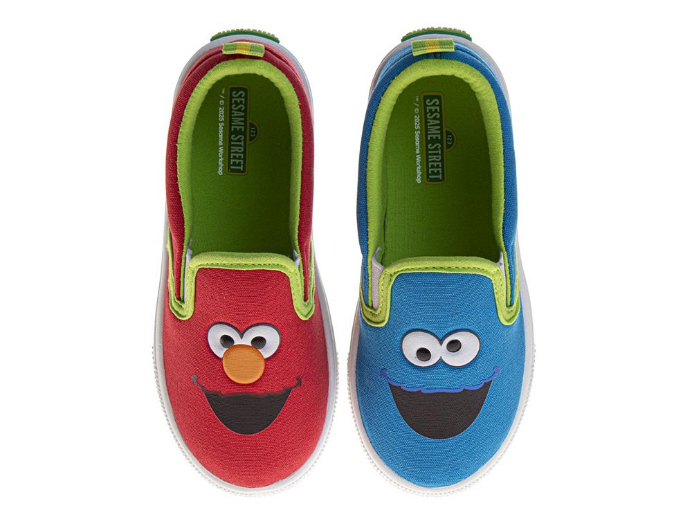 Детские кеды Sesame Street Cookie & Elmo Fun Colorful Comfortable Slip-On
