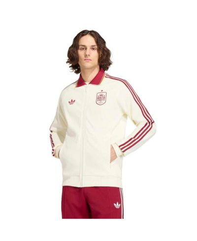 Adidas Men's White Spain National Team 2026 World Cup Anthem Full-Zip Jacket