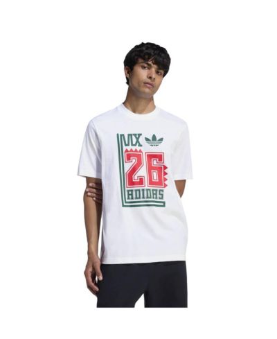 Мужская футболка Adidas White Mexico National Team FIFA X World Cup 2026 Alphaskin