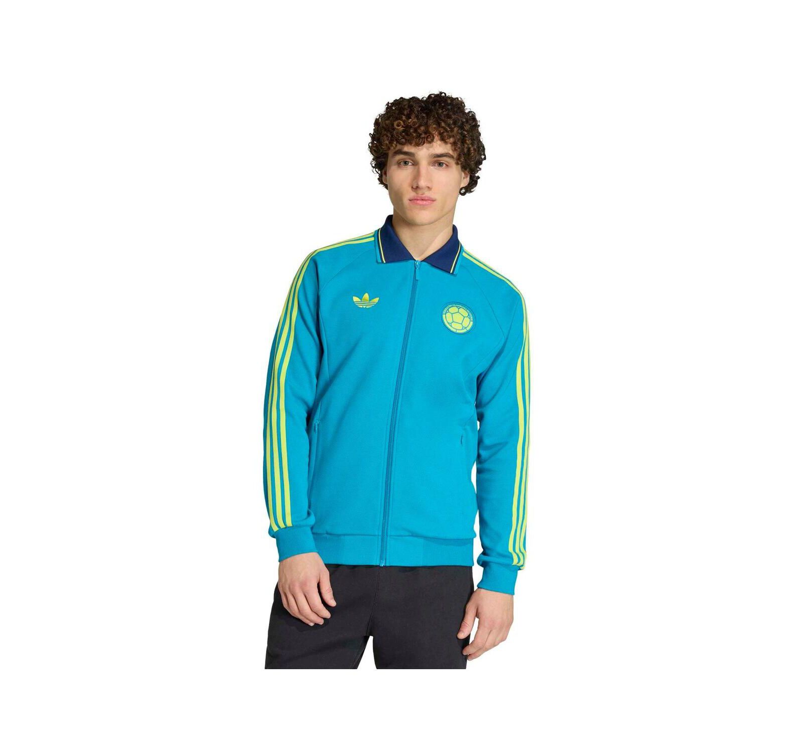 Adidas Men's Turquoise Colombia National Team 2026 World Cup Anthem Full-Zip Jacket