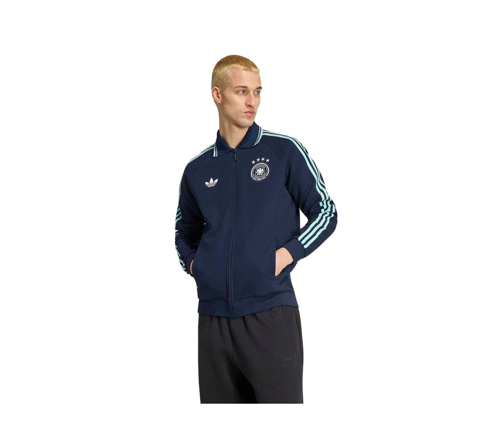 Adidas Men's Navy Germany National Team 2026 World Cup Anthem Full-Zip Jacket
