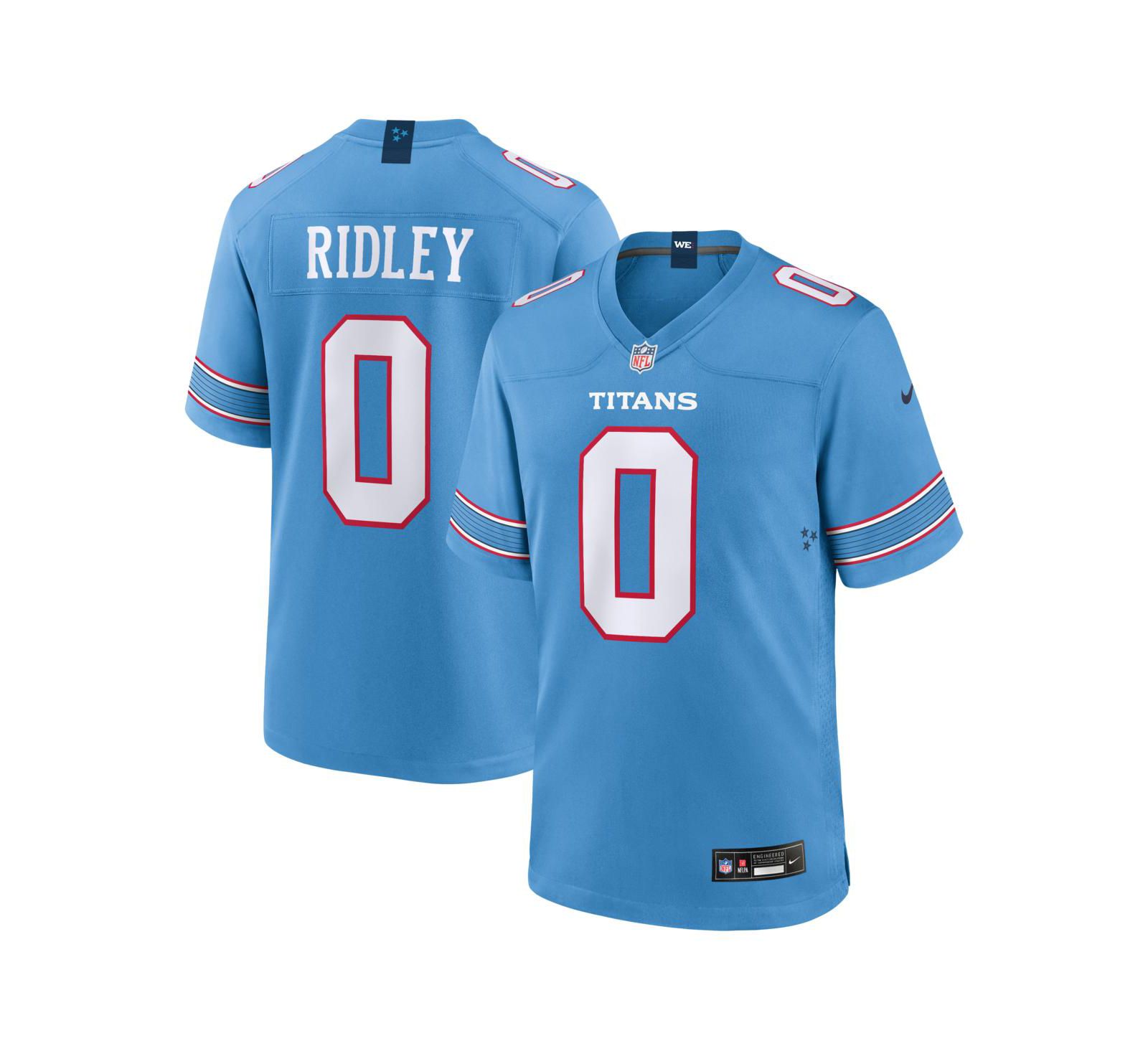 Мужская джерси Nike Calvin Ridley Tennessee Titans Light Blue