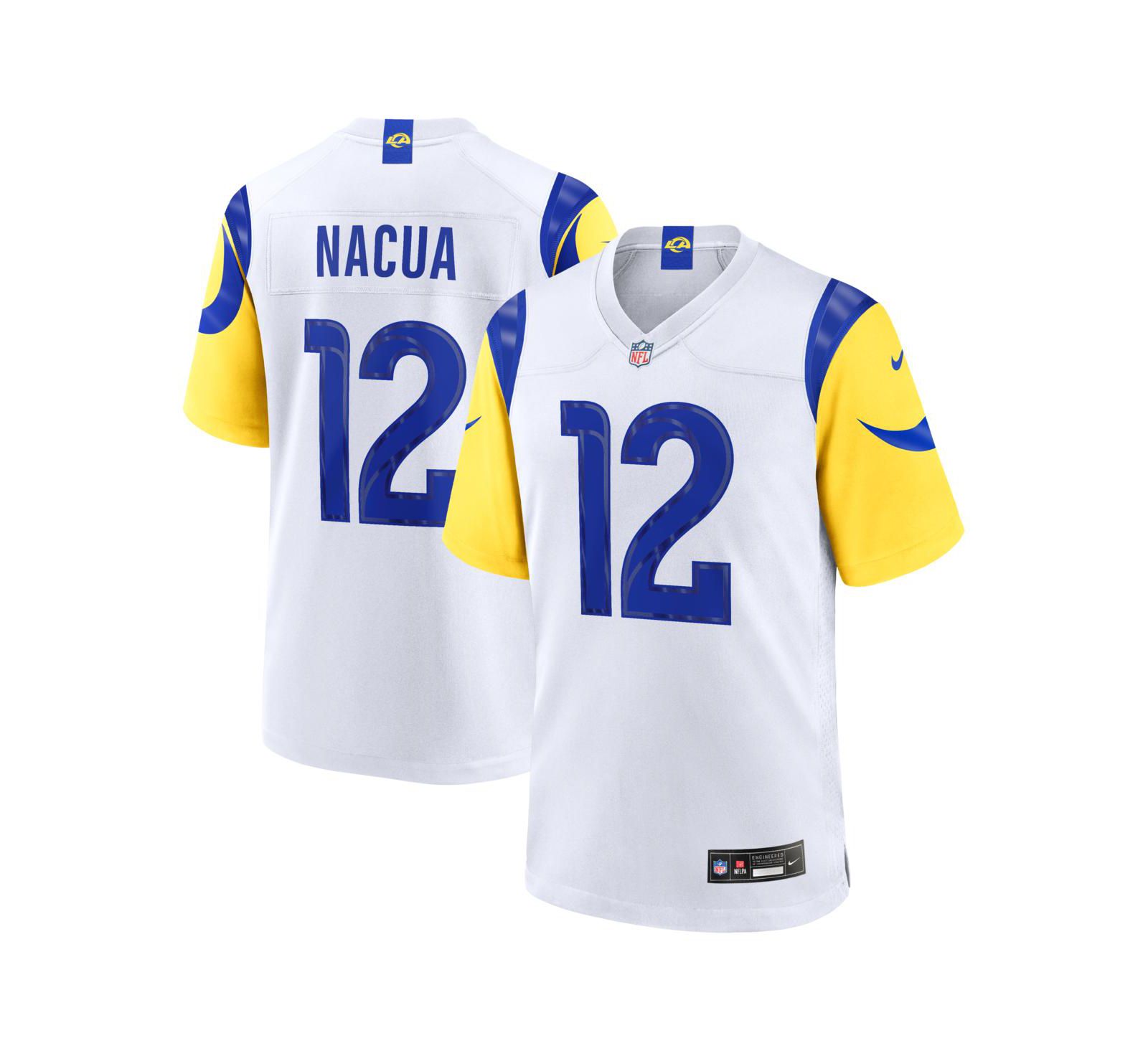 Мужская джерси Nike Puka Nacua White Los Angeles Rams Game Player
