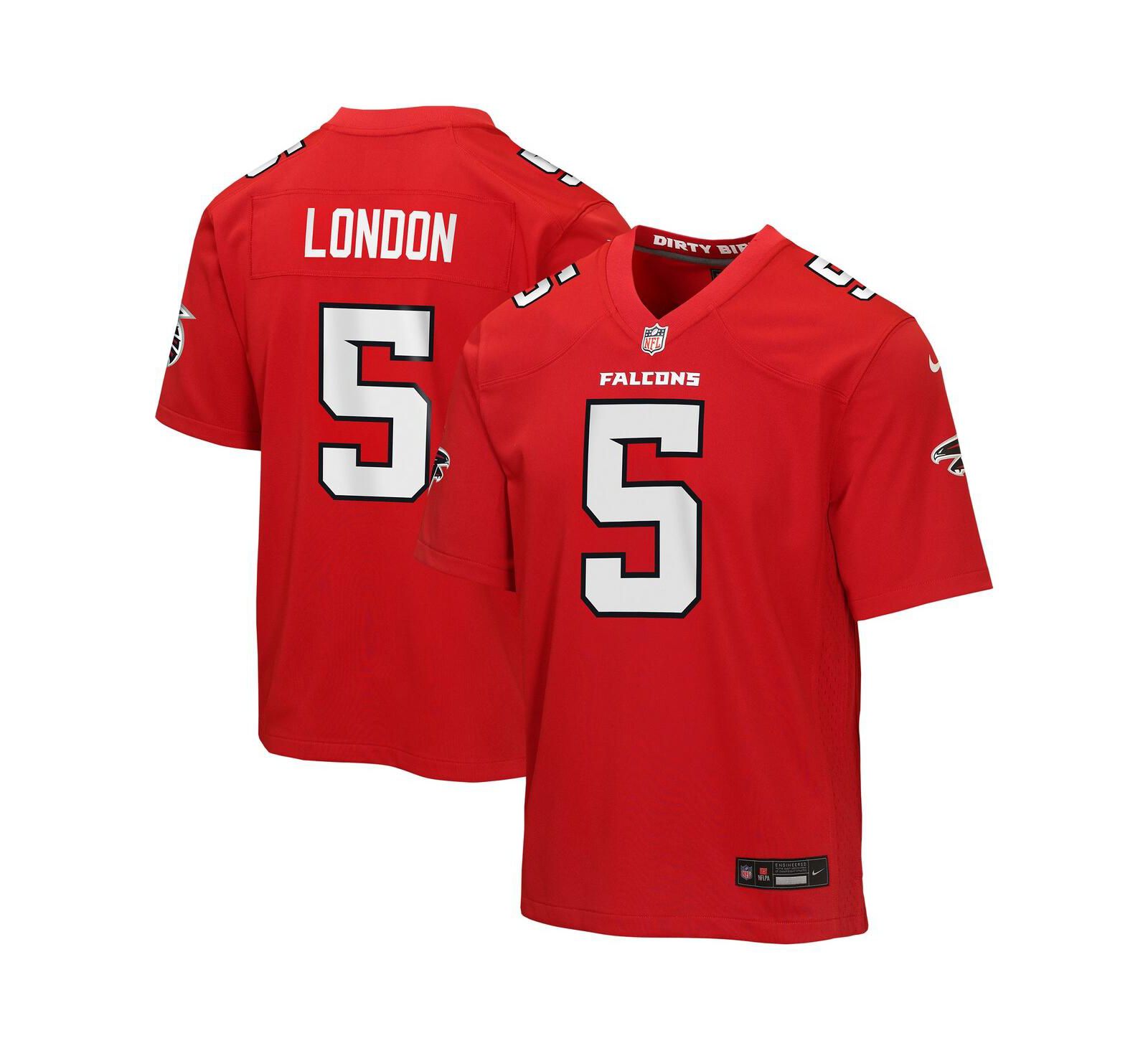 Детская джерси Nike Drake London Red Atlanta Falcons Game