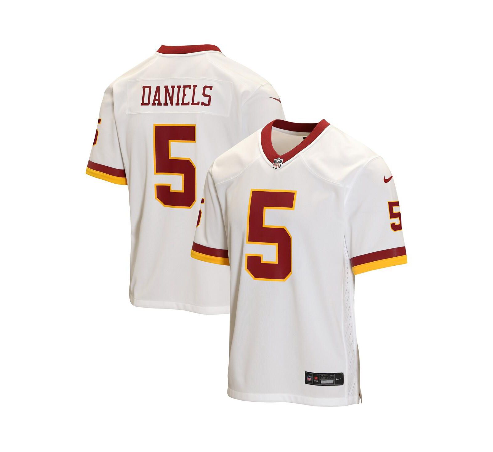 Детская джерси Nike Jayden Daniels White Washington Commanders