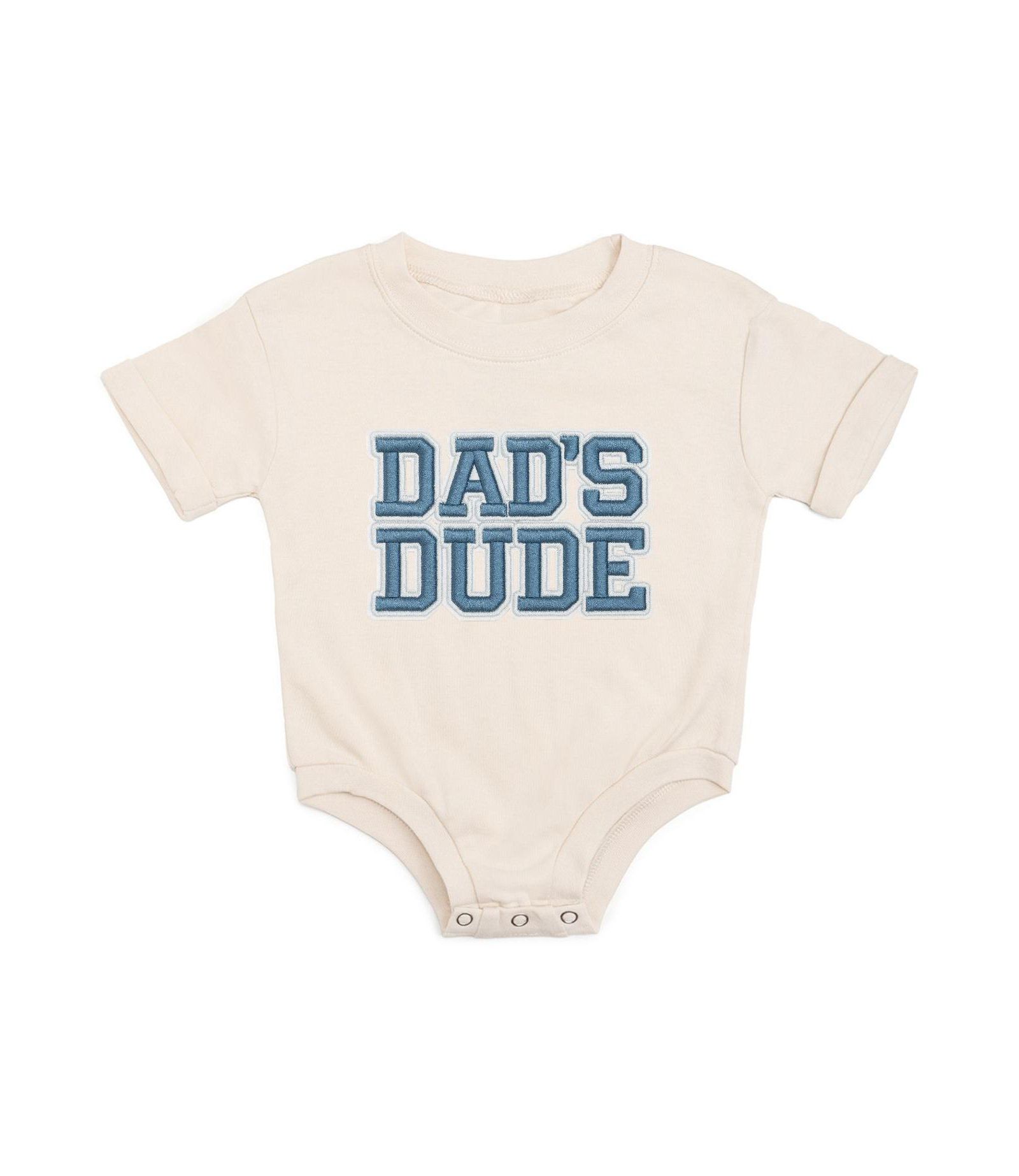 Sweet Wink Baby Boys Dad's Dude Patch Short Sleeve Romper