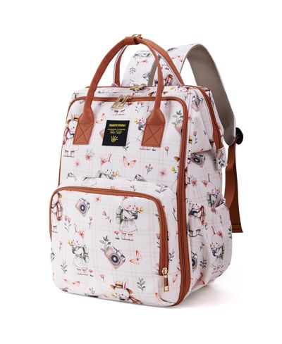 Рюкзак-сумка для подгузников SUNVENO Wide Open Frame Diaper Bag Backpack с утепленными карманами для бутылочек