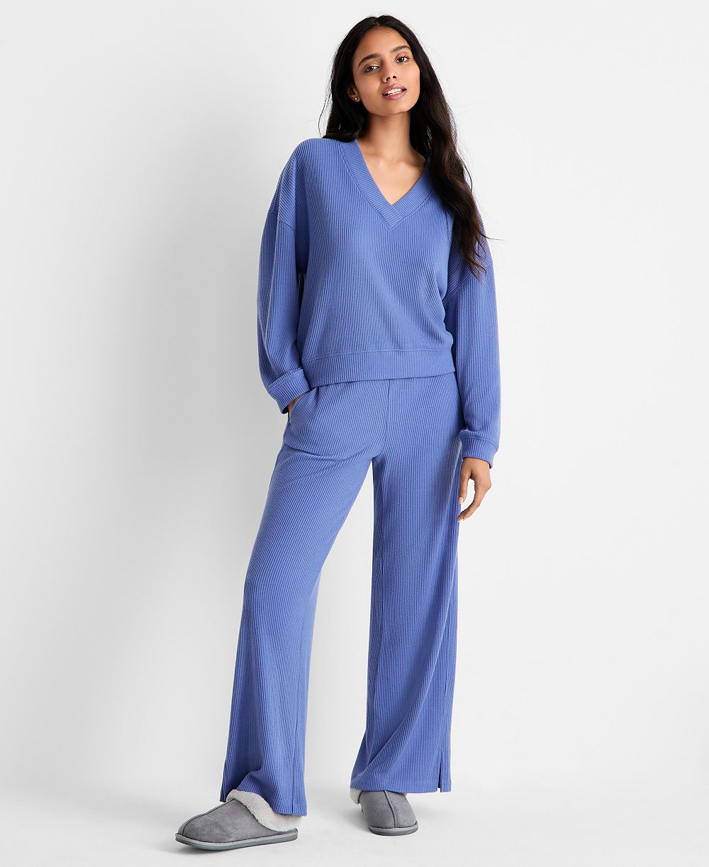 Женский комплект State of Day Ribbed V-Neck Lounge Pant
