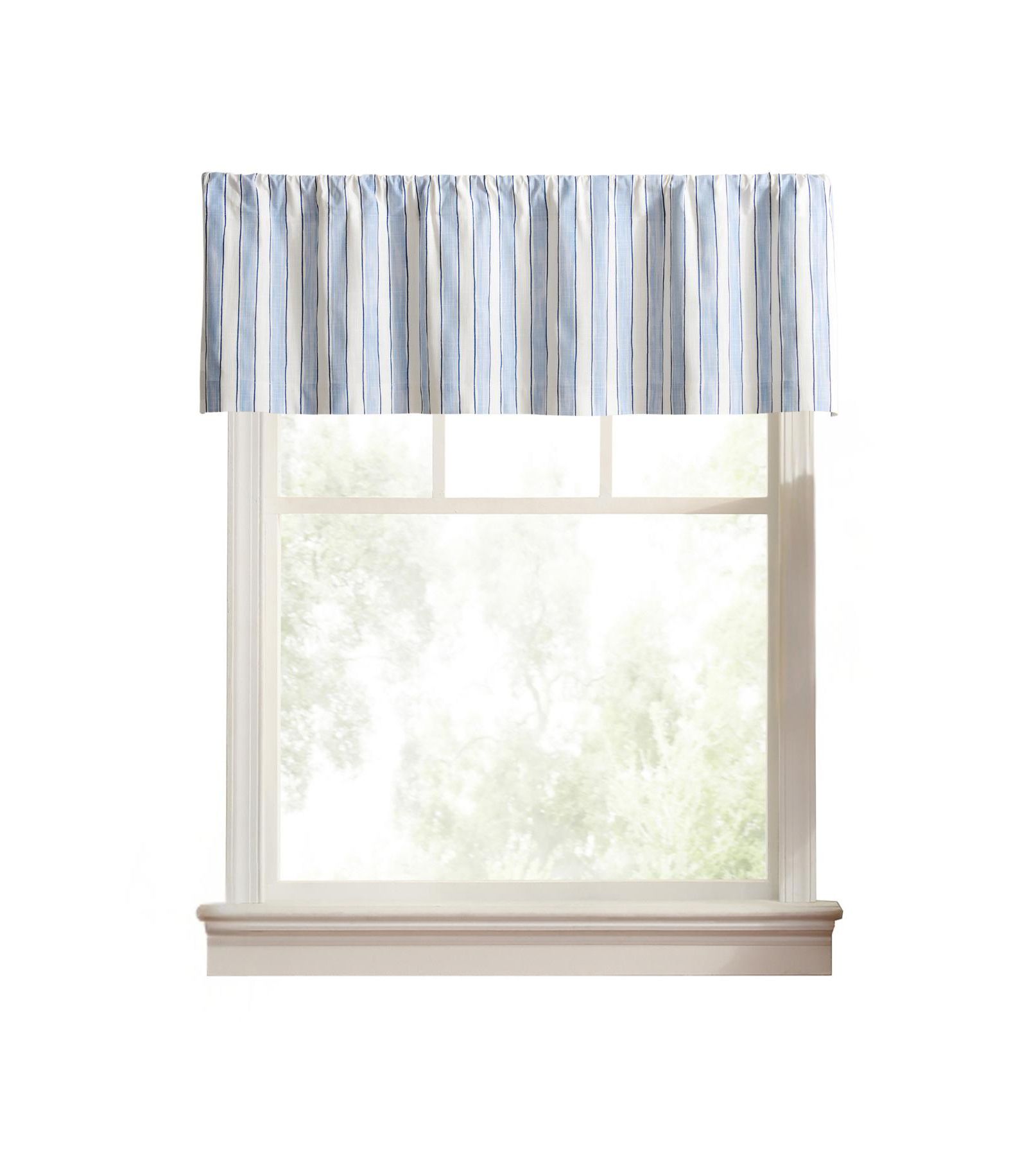Занавеска Ellis Curtain Saratoga Stripe 100% хлопок приталенная с карманом для штанги 50" x 16"