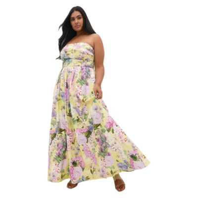 CITY CHIC Women's Rosalee Sleeveless Print Maxi Dress