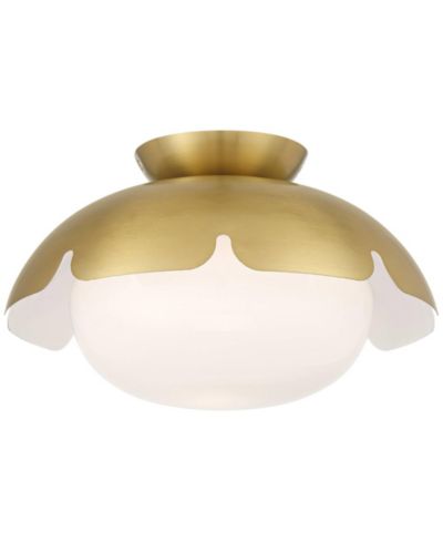 Possini Euro Design потолочный светильник Mina Antique Brass 12"