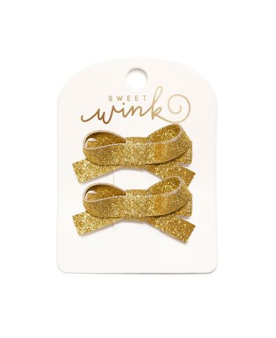 Набор заколок Sweet Wink Gold Sparkle Bow для девочек