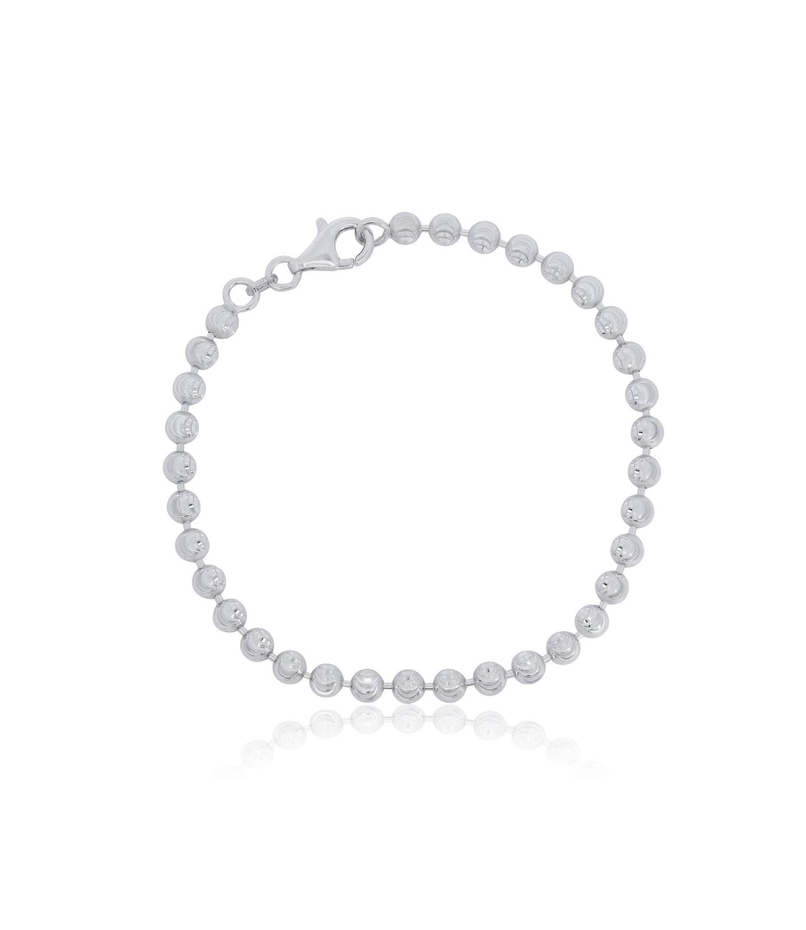 The Lovery Moon Bead Chain Bracelet Sterling Silver