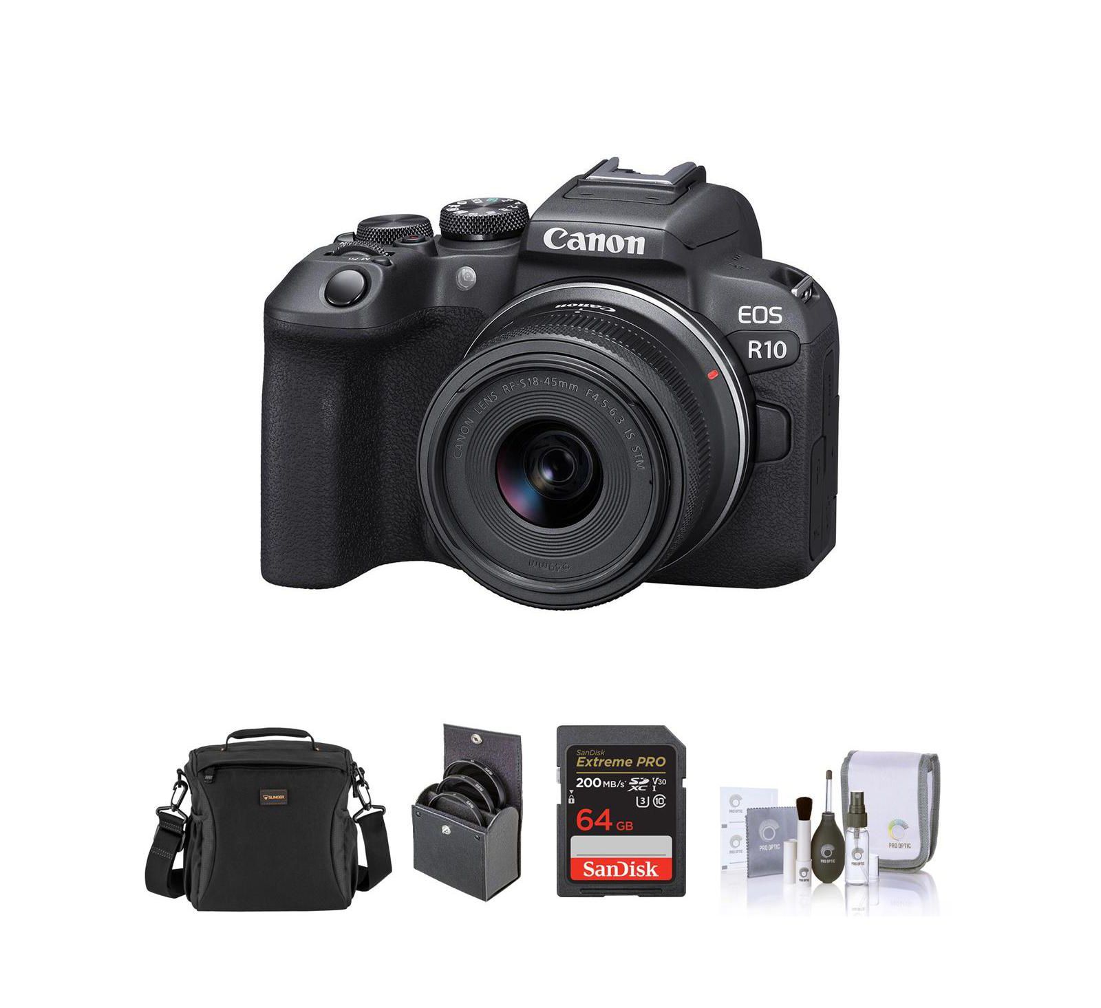 Canon EOS R10 Mirrorless Camera with 18-45mm Lens, with Included Value