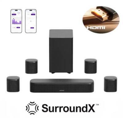 Ultimea Aura S4T 7.1-Channel Surround Sound System Soundbar with Surround Speakers and Subwoofer