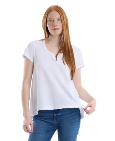Женская футболка WILT Short Sleeve Placket Hi-Lo