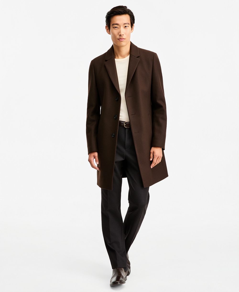 Men's Slim-Fit Wool-Cashmere Overcoat