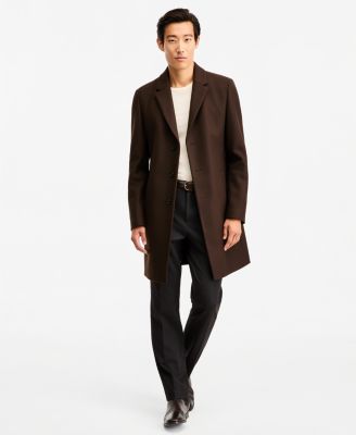 HUGO by Hugo Boss Мужское пальто из шерсти и кашемира приталенного кроя