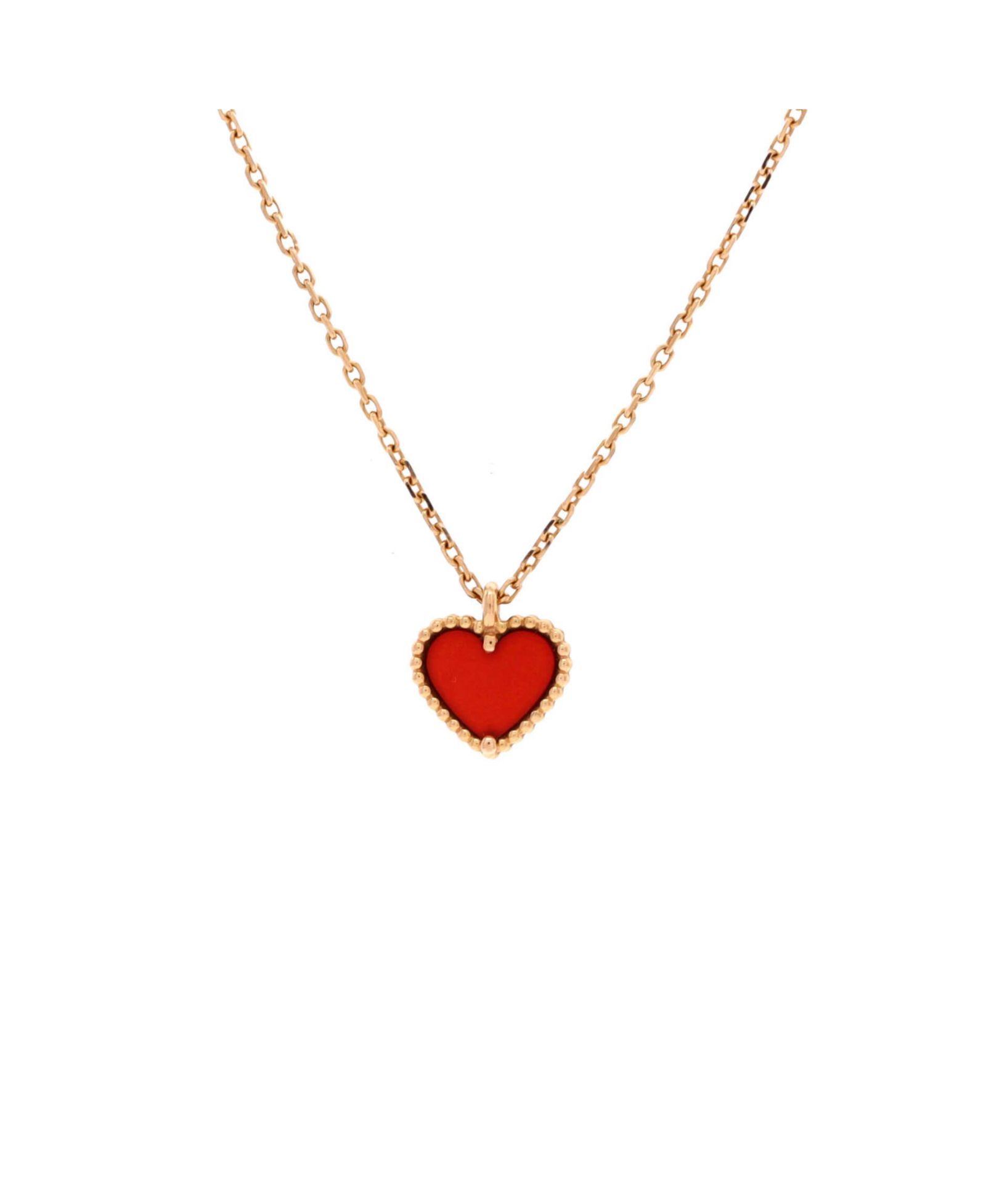 Pre-Owned Van Cleef & Arpels Sweet Alhambra Heart Pendant Necklace