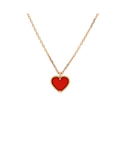 Pre-Owned Van Cleef & Arpels Sweet Alhambra Heart Pendant Necklace