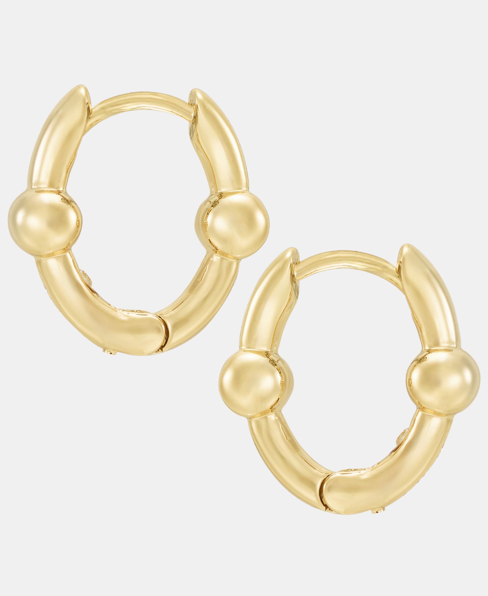 Anne Klein Золотистые серьги-кольца Ball Huggie