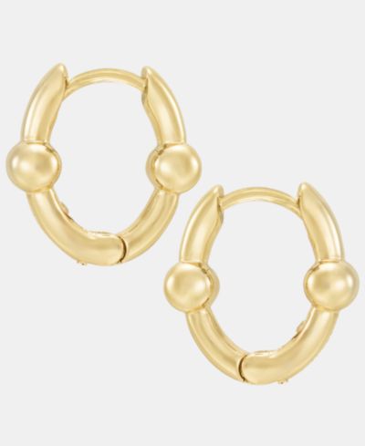 Anne Klein Золотистые серьги-кольца Ball Huggie