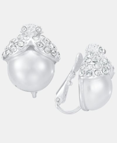 Серьги Anne Klein с имитацией жемчуга