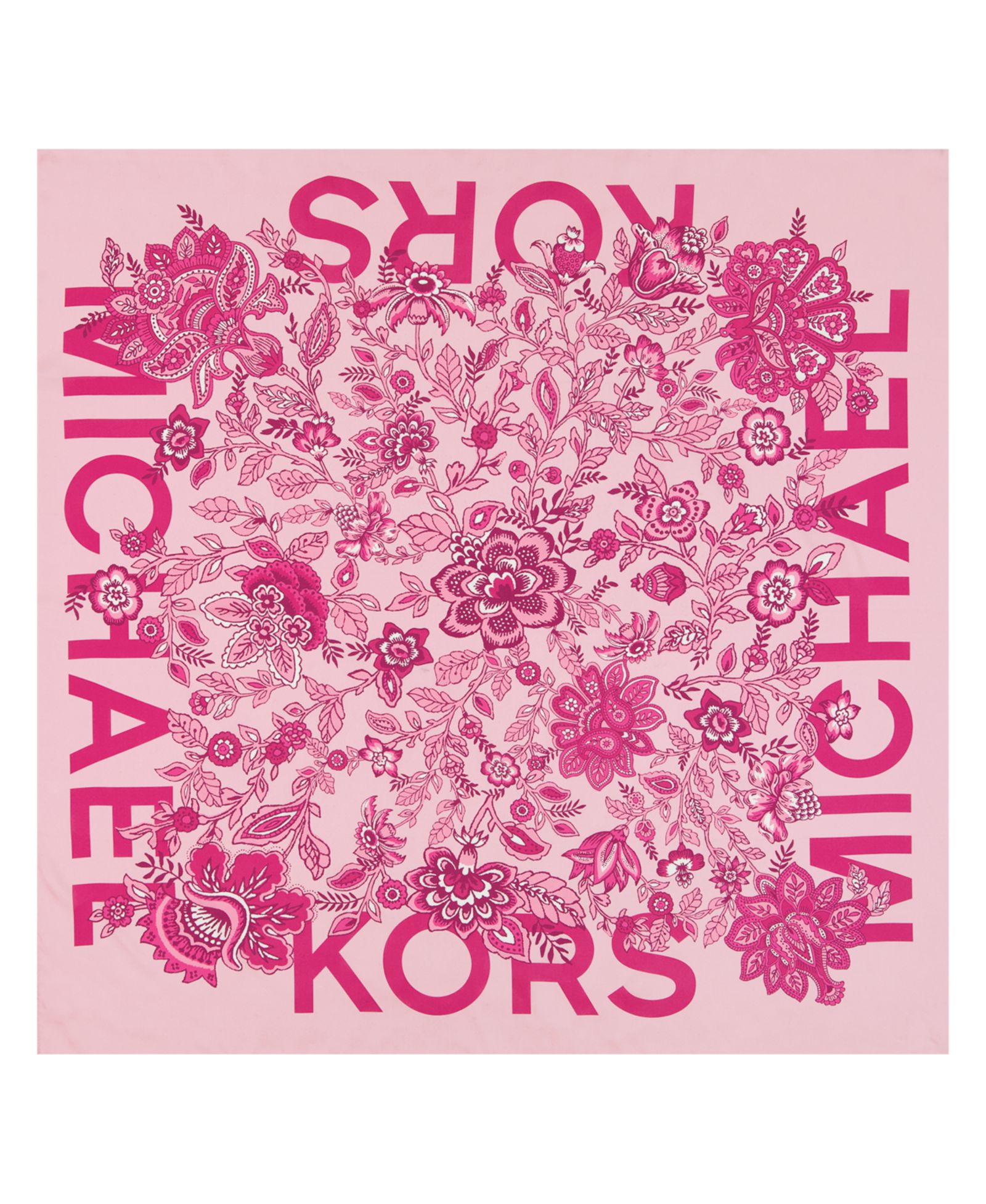 Michael Kors Medallion Fleur Silk Square Scarf